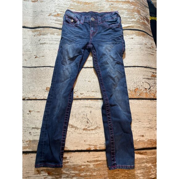 True Religion Pink Thread Skinny Jean - Picture 1 of 3